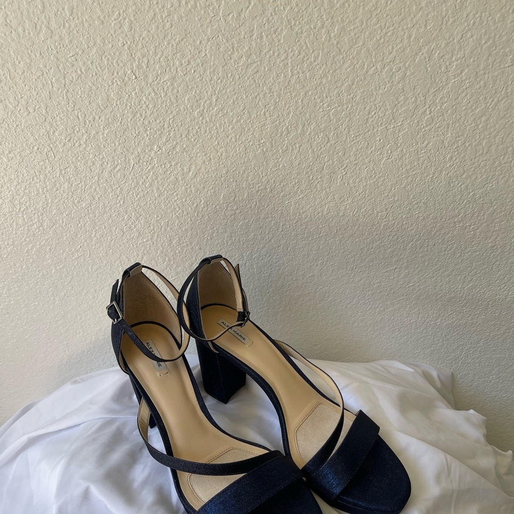 Elegant Blue Strappy Heels